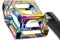 GORIX Fahrrad-Flachpedale, breites CNC-3-B-Lager, leicht, mit rutschfestem Stift, Spike, Oil Slick, Rennrad, Mountainbike, MTB-Fahrrad (GX-FY709)