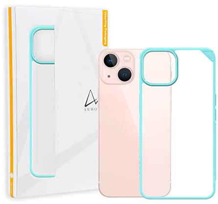 ARMOR Signature Case for iPhone 13 mini (Turquoise with Orange Tape)