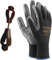 FUZZIO 24 Paar Ogrifox Nitril besichtet Arbeitshandschuhe Handschuh-Klammer (L-9, Schwarz)