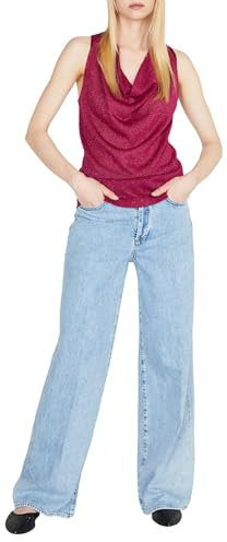 Sisley Tank Top 109umh005 Camiseta, Fucsia 64L, L para Mujer