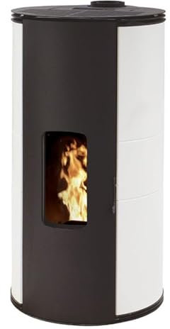 INTERSTOVES - Poêle à granules GIULIA 9 Etanche sortie Concentrique sur le dessus - Blanc