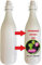 BrolloGroup Bottiglia Vino Acqua Bianca Personalizzabile con Foto o Frasi 75 ML Bottiglie Personalizzabili PS 00309