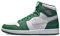 Jordan Air 1 Retro High OG Herren-Sneaker, Grün-Weiß (Gorge Green/Metallic Silver-wh), Größe 47,5, 47 EU