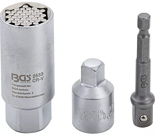 OC-PRO DOUILLE UNIVERSELLE 3/8 (9-21 MM) AVEC JEU D'ADAPTATEURS 1/2, 1/4 - Accessoire pour perceuse-visseuse