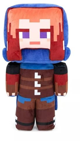 Minecraft Legends Ranger Pillow Buddy Basic Plüschfigur, weiche Puppen, Videospiel-inspiriertes Sammlerstück, Spielzeug für Kinder und Fans ab 3 Jahren