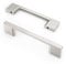 9BUILD 10 Stück Schrankgriffe Gebürsteter Nickel Lochabstand 96mm Griffe für Küchenschränke Möbelgriffe Küchengriffe griffe möbel Küchenschrank Schranktürgriffe EU0035