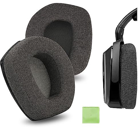 Geekria Comfort Linen Ersatz-Ohrpolster für Sennheiser RS195/185/175/165, HDR185/175/165 Kopfhörer, Reparaturteile, Dunkelgrau