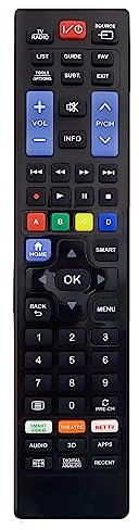 IRRADIO | Telecomando Universale TV 5 in 1, Compatibile con Tutte le TV e Smart TV SAMSUNG/LG/PHILIPS/SONY/PANASONIC Prodotte dal 2000, Pronto all'uso, Colore Nero