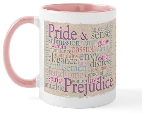 BAAROO Jane Austen Mug en céramique 325 ml