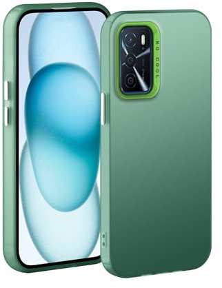 XINYEXIN Handyhülle für Oppo A16 / Oppo A16s / Oppo A54s / Oppo A53 /A53s Hülle Ultra Dünn Schutzhülle - Matte Stoßfestes Kratzfest Bumper Case Cover - Grün