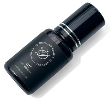 Colla UV Extraforte per Ciglia Extension 5ml - Per Estetisti Professionali, Ciglia Finte, Lampada Luce UV in 1 Secondo, 7-9 Settimane Durata - LED Lash Diamond Beauty