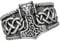 Treasure Bay 925 Silver Wolf Thors Hammer Mjolnir Viking Ring for Men Silver Norse Scandinavian Viking Punk Ring for Men (U)