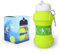 Botella Agua Silicona Diseño padel y tenis - Niños, Niñas y Adultos- Plegable - Libre de BPA - Muy Resistente - 550ml