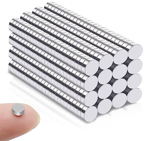 400 Stück Mini Magnete Rund, Kleine Magnete Stark 3x1mm Magnete für Magnettafel,Magnete Stark Neodym Magnete Extra Stark,Magnete Starker Halt Mini für Whiteboard,Pinnwand, Kühlschränke,Tür, Karte