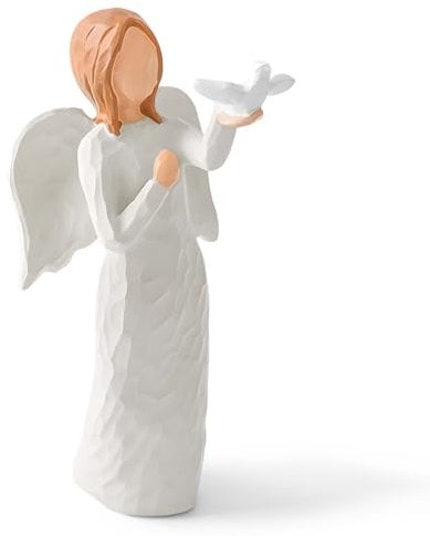 Guardian Angel Statue, Hand-Painted Angel Figurine for Women, Gift for Thanksgiving Christmas Mother's Day Home Decor Ornament