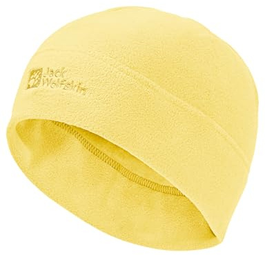 Jack Wolfskin Unisex Kinder Real Stuff K Beanie-Mütze, Lemon Ice, Einheitsgröße EU