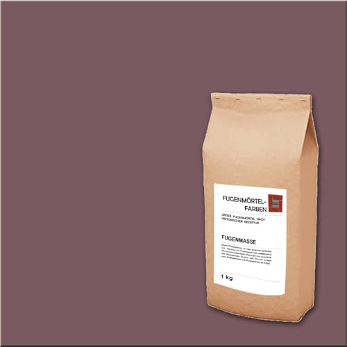 Fugenmörtel-Farben | Einsetzbar für Fugen im Innen- und Außenbereich auf Wand- und Bodenflächen (Kastanienbraun, 1kg)