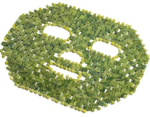 Jade Augenmaske natürliche kühlende Gesichtsmaske für geschwollene Augen und dunkle Kreise, perfekt für die Gesichtsmassage und Entspannung