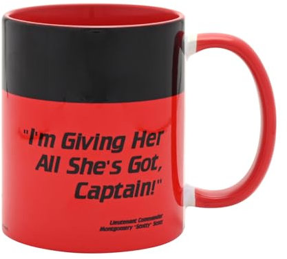 Widdop and Co Star Trek Divisions Mug - Operations Red (320ml / 11oz) | Starfleet Operations Division Ceramic Mug | Star Trek Coffee Mug | Official Star Trek Merchandise & Collectibles