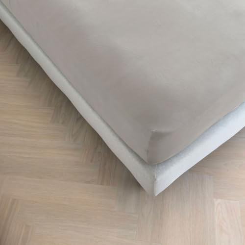 Kayori Sota Spannbettlaken Tencel Grau 140-160x200-220 cm, Matratzenhöhe bis 35cm