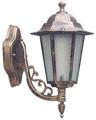 WGFJKI Wandlaterne, Metall, Aluminium, Vintage-Gartenlampe, altes Gebäude, Wandleuchte, wasserdicht, für Balkon, Villa, Korridor, Gang, Wandleuchte