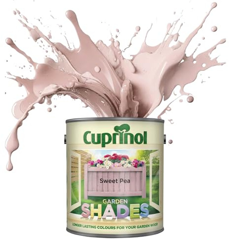 ARUUJ Garden Shades Sweet Pea, 1 Liter Fence Paint, Outdoor Wood Paint for Sheds, Gardens Furniture, Trellis Fence & Exterior Wood, Water Based Matt Finish, Weather Resistant