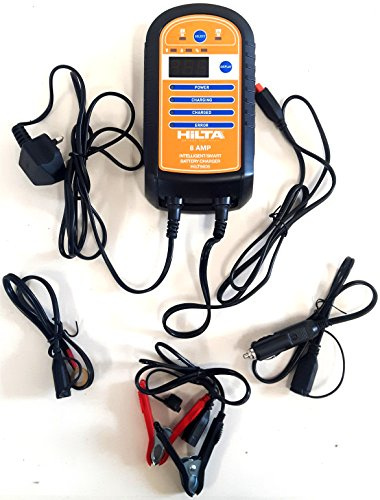 Hilta HILT9608 8 Amp Intelligent Smart Battery Charger Suitable For >3.0L Engine