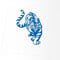 JINTORA - Autoaufkleber Tuning - Tiger - 88x121mm - Auto Aufkleber - Bus - Fenster - Heckscheibe - Camper - wetterfest - Outdoor Sticker - Auto Deko - LKW - Tuning Selbstklebend - blau