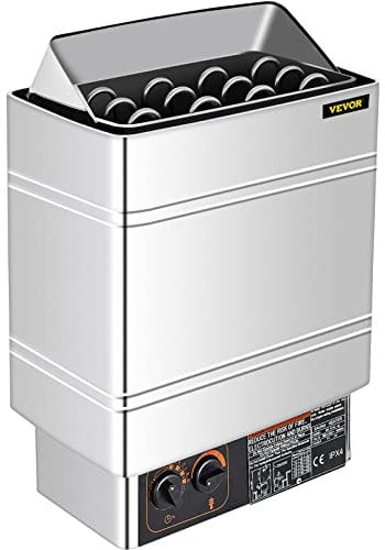 SucceBuy - Estufa eléctrica para sauna 9kw con control termostático integrado sauna estufa eléctrica 380-415V Sauna Heater (9KW)