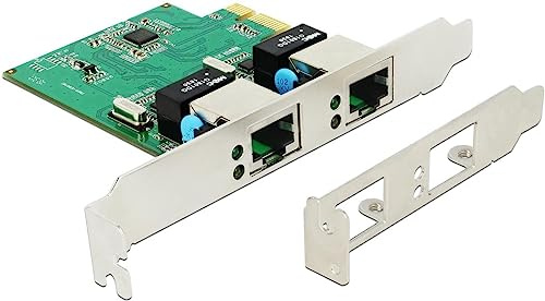 Delock PCIe Karte 2Xgigabit LAN LAN-Adapter 89999
