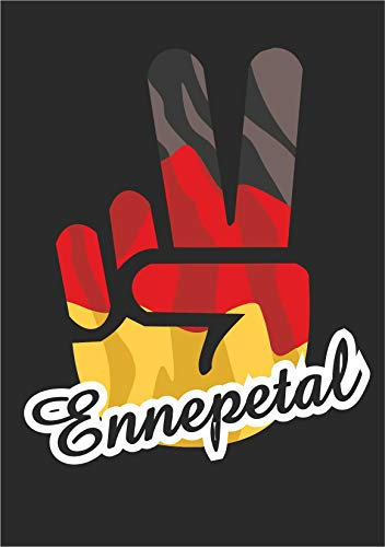 INDIGOS UG - Aufkleber - Autoaufkleber - Sticker - Deutschland - Stadt Ennepetal - ca. 25x20 cm - Victory - Sieg - Heckscheibe, Kofferraum, Laptop, Fussball, Sport, Schule, Tuning