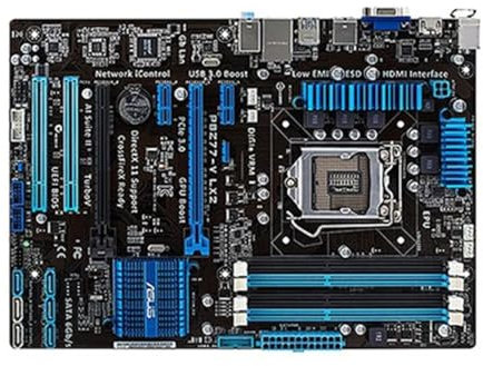 QWEOWW Scheda Madre del Computer Fit for ASUS P8Z77-V LX2 Z77 Presa LGA 1155 i3 i5 i7 DDR3 32G SATA3 USB3.0 ATX
