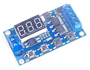 ANGEEK DC 12V 24V Dual MOS Tube LED Digital Time Delay Relay Trigger Cycle Timer Delay Switch Circuit Board Timing Control Module