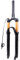VPPV Forcelle Ammortizzate MTB 27,5 Pollici 29ER Tubo Conico 1/1-2 Bicicletta Ammortizzatore Telecomando Forcella Pneumatica 120 mm (Colore : Gold, Size : 27.5 Inches)