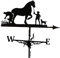 Fenteer 29.5 dans. Girouette en métal Ornement Girouette Temps Vain pour Toit Girouettes pour Toits Girouette - Cheval