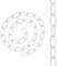 LEDSone Chaîne en métal robuste de 1 mètre pour lampes suspendues de plafond suspendu de lustre vintage (blanc)