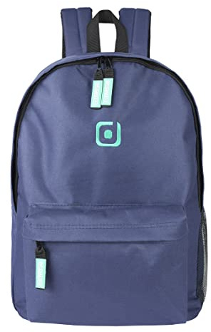 riverso Herren Damen Bag RIVRoy 24L Rucksack Schulrucksack Backpack Daypack Laptopfach 17 Zoll Wasserfest Sport Freizeit Reisverschluss 100% Polyester Blau, Größe:One Size, Farbe:Navy