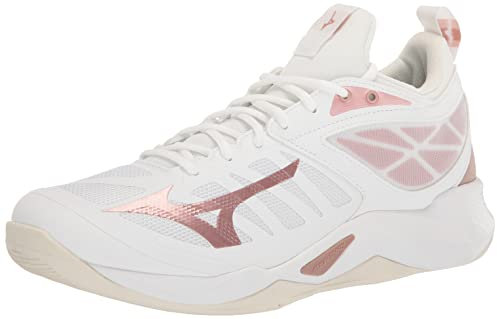 Mizuno Wave Dimension, Scarpe da pallavolo Donna, Oro Rosa Bianco, 11.5 US