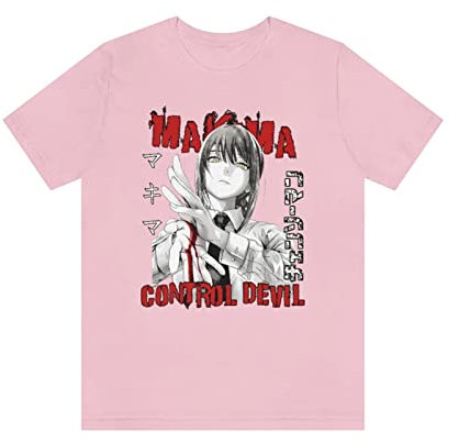 MEDM Chainsaw Man Makima Eyes Oversized Shirt Kawaii Anime T-Shirts Clothes Japanese Manga Chainsaw Man Makima Tshirt for Men Unisex