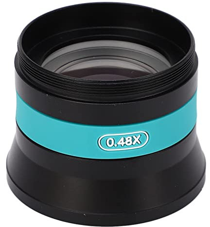 Microscope Auxiliary Objective Camera Barlow Glass Lens 0.48X RF4 WD168 Field of View Clear Imaging for Industry Video Microscope