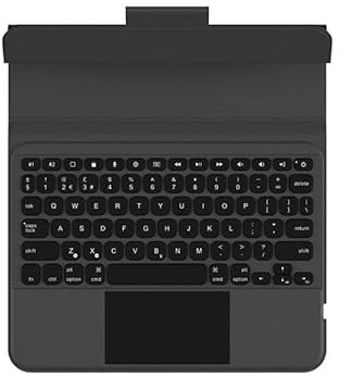 UAG Rugged Bluetooth Keyboard w/Trackpad for iPad 10.2 UK English - Black/Ash - Keyboard and folio case (case) - with t