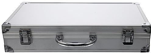 Angoily Hartschalenkoffer aus Aluminium, Koffer, stoßfest, Transportkoffer mit Schaumstoff für Testgeräte, Kameras, Werkzeuge, mechanische Garageninstrumente