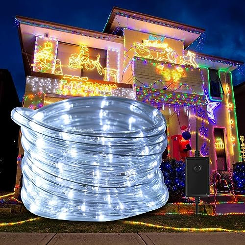Ikodm LED Lichterschlauch Aussen 30m, 720 LEDs Lichtschlauch mit Timer & 8 Modi, Lichterschlauch Außen wasserfest weiß, LED Lichtschlauch für Garten Fest Weihnachten Hochzeit