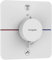 hansgrohe ShowerSelect Comfort Q - Thermostat Unterputz, Armatur mit Sicherheitssperre (SafetyStop) bei 40° C, Thermostat, Mischbatterie für 2 Verbraucher, Mattweiß
