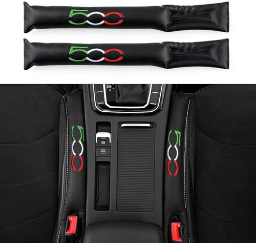 Auto Sicherheitsgurt PU Gurtpolster Kompatibel mit Fiat 500 500e 500c 500l 500x (500)