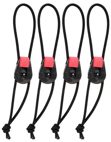 MiOYOOW 4 Stück Angelruten Wickelgurte, Elastische Angelgeräte Krawatten, Dehnbare Angelrutenhalter für Feste Angelruten Gear Strap Spinnrute Meer Rute