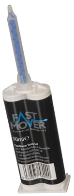 2 x FMT6340 Fast Mover 2K Pu Plastic Repair Rigid Cartridge 50ml 1.5 minutes/90 seconds