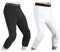 Basketballhose Mit Knieschonern, Knieschoner-Kompressionshose,Gepolsterte Hose Mit Knieschützern 3/4 Capri-Kompressionshose Für Basketball, Fußball, Baseball (schwarz+weiß,XS)