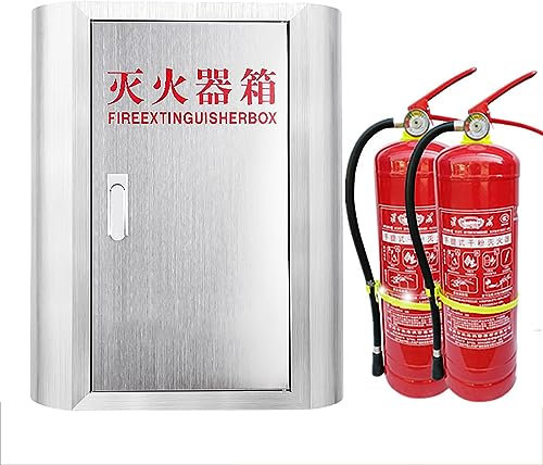 Feuerlöscher-Aufbewahrungsschrank, 0,8 Mm Feuerlöscherbox Aus Edelstahl 304, Schön, Robust, Langlebig Und Korrosionsbeständig, Bietet Platz Für 2 5 Kg Feuerlöscher