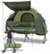 GYMAX Tente Lit de Camping Extérieur 5-en-1 avec Sac de Couchage, Matelas & Oreiller Gonflable Pare-Soleil, Tente de Camping Portable avec Sac de Transport pour Camping, Randonné